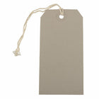 Jam Paper - Étiquettes Cadeaux avec Cordon - Moyen - 4 3/4 po x 2 3/8 po - Gris - 100 Pack-Quantité : 100 étiquettes par boîte