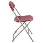 Flash Furniture – Chaise pliante HERCULES de luxe, capacité de 800 lb, plastique rouge (LEL3RED)-Design léger