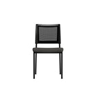 CB Office Ace Multi-Purpose Armless Stacking Chairs - Black - 4 Pack-Chaises polyvalentes empilables