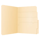 Pendaflex Chemises de classement Divide It Up, lettre, manille, paq./12-3 sections en 1 chemise pour la gestion de multiples documents