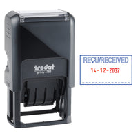 Dater auto-encreur Printy 4750 de Trodat - Reçu / Received avec date-Encre Bleu/Rouge