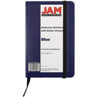 JAM PaperMD – Cahiers de notes à couverture rigide avec fermeture à bande élastique, 3 3/4 x 5 5/8 po, bleu, 2/pqt-Bleu