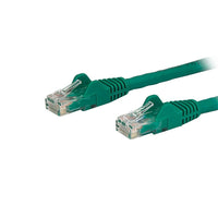 StarTech  Câble de raccordement Ethernet Cat6 avec connecteurs antiaccrochements RJ-45, vert, 4 pi (N6PATCH4GN)-Protecteurs de pinces pour connecteur RJ-45 empêchant les câbles de s’accrocher et de se briser pendant l’installation