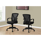 Monarch Specialties - 7339 Chaise De Bureau - Noir/Base Noir-Le dossier incurvé de conception ergonomique offreun soutien supérieur et une siège profond et extra-large généreusement rembourré fournit un confort exceptionnel