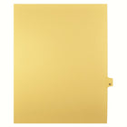 Markmaker - Intercalaires imprimes Legal, Chamois, 1/25th coupe, format lettre, sans trous, 25 tabs/PQT, 5 PQT/Boite, Numero 92-Intercalaires imprimes Legal