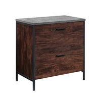 Sauder - La Collection Market Commons Classeur lateral - Finition Rich Walnut-Classeur lateral