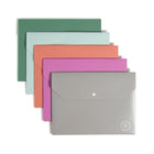 U Brands ECO Porte-documents d'aspect paille de blé - paquet de 5-Convient au format lettre 21,59cm x 27,94cm