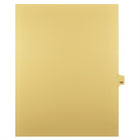 Markmaker - Intercalaires imprimes Legal, Chamois, 1/25th coupe, format lettre, sans trous, 25 tabs/PQT, 5 PQT/Boite, Numero 190-Intercalaires imprimes Legal