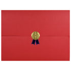 St. James - Porte-certificats/porte-documents - Sceau d'or avec ruban bleu - rouge - paquet de 5-Ajoutez une touche d'élégance, de cérémonie et de sincérité à l'attribution de reconnaissance