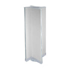 Azar Displays – Présentoir de plancher rotatif à panneaux perforés, 16 x 60 po, blanc (700420-WHT)-En plastique blanc