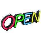 Royal Sovereign - Enseigne Ouvert, LCD, multicouleurs, anglaise-Options de couleurs sélectionnables par lettre individuelle (vert, bleu, jaune, violet, aqua, blanc, rouge)