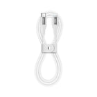 LOGiiX - Vibrance Câble Silicone USB-C vers Lightning - Blanc-Câble de chargement ultra-doux coloré et flexible de 1M (~ 3 pieds)