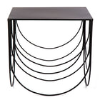 Table dappoint avec coquilles gigogne, noir 66434-3