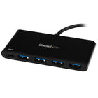 StarTech ® Concentrateur USB-C 4 ports avec Power Delivery, USB-C vers 4 x USB-A (HB30C4AFPD)-Prise en charge de la spécification USB Power Delivery 2.0, pour alimenter et charger votre ordinateur portatif lorsque le concentrateur est connecté à l'adaptateur d'alimentation basé sur USB-C de votre portatif