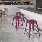 Tabouret de comptoir sans dossier de 24 po, intérieur/extérieur, violet (ET-BT3503-24-PUR-GG)-4