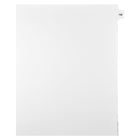 Markmaker - Intercalaires imprimes Legal, Blanc, 1/15th coupe, format lettre, sans trous, 25 tabs/PQT, 5 PQT/Boite, Numero 136-Intercalaires imprimes Legal