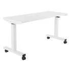 Proline – Table de 5 pi à réglage pneumatique de la hauteur, blanc-Largeur de 5 pi