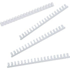 GBC - Bandes de reliure CombBind, 1/4 po, blanches, paquet de 100-Pour feuilles de 8 1/2 po x 11 po