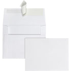 Quality Park - Enveloppes d’invitation ou de carte de souhaits no 5 avec fermeture à bande adhésive - blanc - paquet de 100-Conçues en papier vélin blanc de haute qualité de 24 lb, pour une texture haut de gamme Parfaites pour ajouter une touche d’élégance à vos articles de papeterie sociale