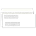 Deluxe - Enveloppes de sécurité autocollantes à double fenêtre, 8-5/8 po x 3-5/8 po, paq./500  (92564-500)-Double fenêtre, autocollantes