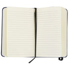 JAM PaperMD – Cahiers de notes à couverture rigide avec fermeture à bande élastique, 3 3/4 x 5 5/8 po, bleu, 2/pqt-4