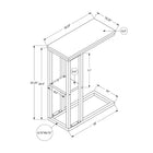 Monarch Specialties - 3674 Table D'Appoint - 25 po H/Marbre Noir/Metal Noir-CHOISISSEZ EN TOUTE CONFIANCE - Monarch Specialties est un chef de file du mobilier et de la decoration interieure, developpant des produits qui offrent une valeur et un style exceptionnels depuis plus de 50 ans; votre achat sera bien emballe pour la protection et pour faciliter la livraison en temps opportun