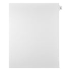 Markmaker - Intercalaires imprimes Legal, Blanc, 1/15th coupe, format lettre, sans trous, 25 tabs/PQT, 5 PQT/Boite, Numero 76-Intercalaires imprimes Legal