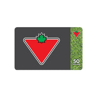 Carte-cadeau Canadian Tire de 50 $-Les récompenses Air Miles ne s'appliquent pas sur l'achat de cartes-cadeaux.