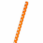 JAM Paper -  Emballage cadeau – Papier d'emballage à pois – 25 m². Ft - Orange à pois blancs - Rouleau vendu à l'unité-La superficie parfaite pour emballer rapidement et facilement vos cadeaux
