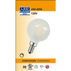 Northern Stars – Ampoule DEL G16 5W E12, intensité réglable, givré, paquet de 2-5W, 120V