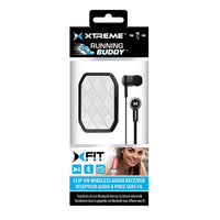 Xtreme - Récepteur aux sans fil BT XBA9-1006-WHT avec pince-Ce récepteur audio sans fil Bluetooth à pince est idéal pour les écouteurs, casques d'écoute et chaînes stéréo de véhicules