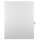 Markmaker - Intercalaires imprimes Legal, Blanc, 1/25th coupe, format lettre, sans trous, 25 tabs/PQT, 5 PQT/Boite, Numero 190-Intercalaires imprimes Legal
