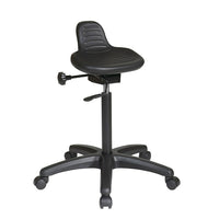 Nicer Furniture - tabouret de selle avec réglage de l'angle du siège et carpe à double roue-Réglage de l'angle du siège