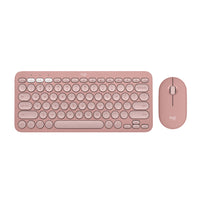 Logitech - Slim Bluetooth Combo, clavier et souris sans fil - Rose-Défiez l'ennui: obtenez l'ensemble clavier et souris ultra-fin qui vous convient avec plusieurs couleurs au choix et une technologie plus intelligente. Démarquez-vous avec Slim Bluetooth Combo.