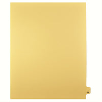 Markmaker - Intercalaires imprimes Legal, Chamois, 1/25th coupe, format lettre, sans trous, 25 tabs/PQT, 5 PQT/Boite, Numero 99-Intercalaires imprimes Legal