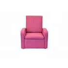 Uncaged Ergonomics STASH Chaise enfant pliante rembourrée avec rangement intégré, pouf (ROSE)-1