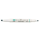 Zebra – Surligneur double pointe style stylo Mildliner, cert d'été doux-Encre souple résistante à l’eau, translucide et excellente pour superposition de couches