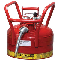 JustriteMD – Bidon de sécurité AccuFlowMC D.O.T., 1 x 11 3/4 x 12 po, rouge-Support immobilisateur avec vis de serrage facile à tenir empêchant le dégagement de la vapeur et les fuites durant le transport