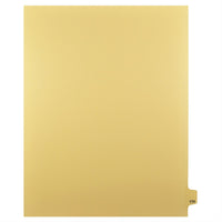 Markmaker - Intercalaires imprimes Legal, Chamois, 1/25th coupe, format lettre, sans trous, 25 tabs/PQT, 5 PQT/Boite, Numero 174-Intercalaires imprimes Legal