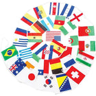 Fanion de pays participants à la Coupe du monde, 6 x 9 po-Fanion 100 % polyester de 6 x 9 po pour usage intérieur ou extérieur