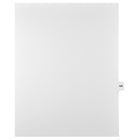 Markmaker - Intercalaires imprimes Legal, Blanc, 1/15th coupe, format lettre, sans trous, 25 tabs/PQT, 5 PQT/Boite, Numero 100-Intercalaires imprimes Legal