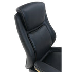 Fauteuil de direction Beautyrest Charlotte, noir-Roulettes robustes de 60 mm