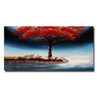 Designart – Paysage d’arbres imprimé sur toile, arbre poussant de lui-même, 40 x 20 po (PT3500-40-20)-Impression