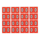 Oxford – Étiquettes alphabétiques compatibles Datafile, « D », orange foncé, paq./240-Assignez des lettres spécifique aux sections de classement individuelles
