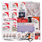 First Aid Central - Remplissage pour Trousse de premiers soins règlementaire CSA - Type 3 - Intermédiaire - Petite-Emballé dans un sac en plastique étanche refermable avec le logo bilingue de trousse de premiers soins.