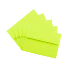 JAM Paper Enveloppes format livret de teinte claire avec fermeture gommée, 4 3/4 x 6 1/2 po, vert lime, 1000/paquet-Fermeture : gomme