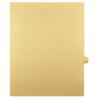 Markmaker - Intercalaires imprimes Legal, Chamois, 1/25th coupe, format lettre, sans trous, 25 tabs/PQT, 5 PQT/Boite, Numero 116-Intercalaires imprimes Legal