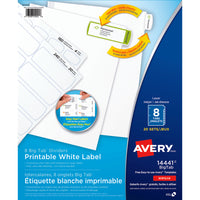 Avery Intercalaires Big Tab à étiquette imprimable avec étiquettes pour imprimantes à laser ou jet, 8 onglets - paquet de 20-Intercalaires avec onglets