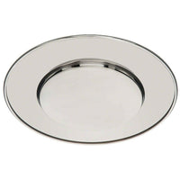 Elegance – Ensemble de 4 assiettes de présentation plaquées chrome-La surface chromée de chaque assiette brille radieusement et crée une surface miroir qui peut contenir tout format d’assiettes à dîner.