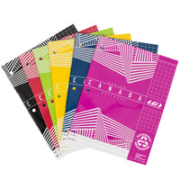 Louis Garneau - Cahier de notes quadrillé Canada - 40 pages - Couleurs assorties-Couverture plastifiée